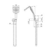 Phoenix Rush Shower On Bracket Chrome